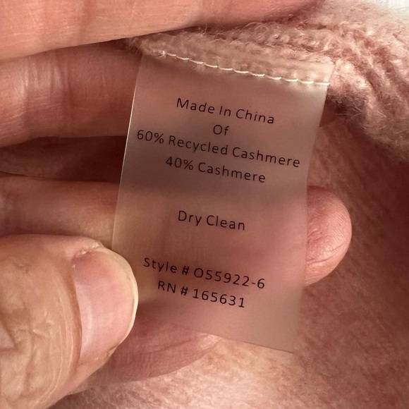 Calme x Johnny Was Ribbed Cashmere Pullover Sweater - Picture 10 of 10